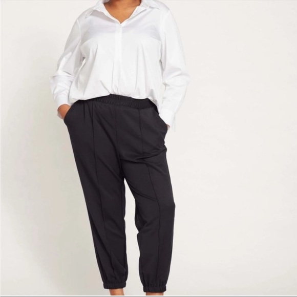 Universal Standard Pants - Universal Standard Mock Twill Workwear Pants Black Medium 18/20 Trousers Joggers